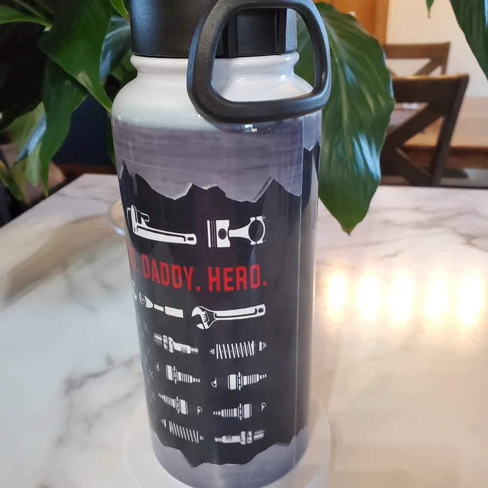 IF DAD CAN'T FIT IT... 32oz Hydro Handle Bottle Tumbler 💜sale